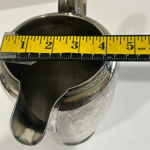 Vintage Wilcox International Water Pitcher Paisley Pattern 1.5 quarts N770 - Picture 9 of 12